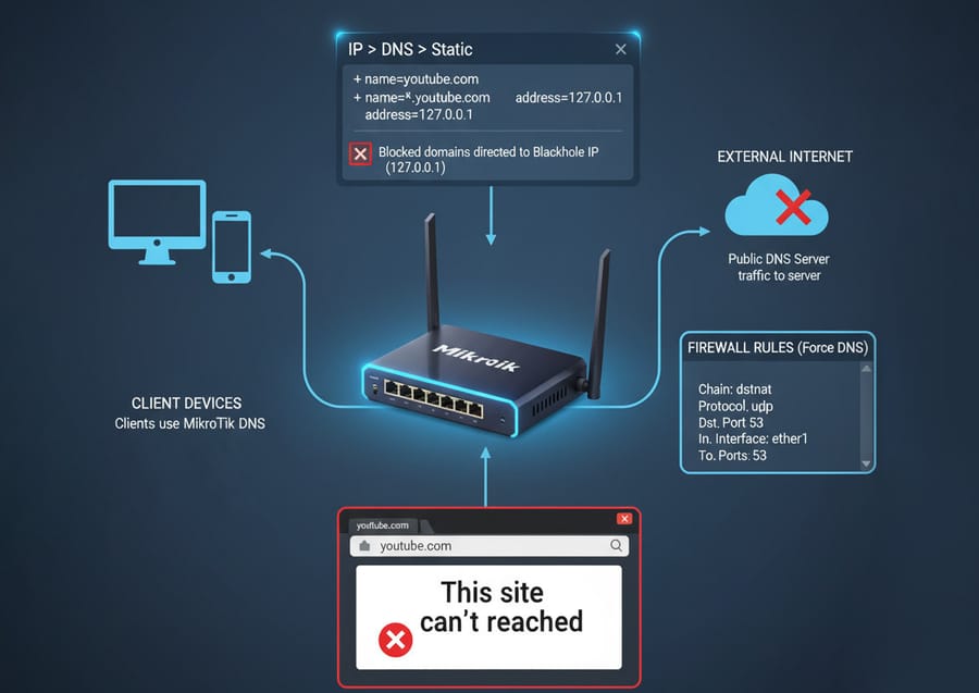 Lightweight blocking with DNS Static